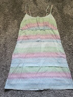 Volcom Multi-color Striped Spaghetti Strap Sundress Size Small *NWOT*